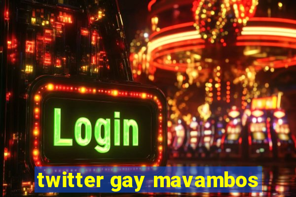 twitter gay mavambos